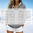 thumbnail image 3 of Kinrui Womens Zip Up Striped Hoodies Casual Long Sleeve Thin Fleece Lined Sweatshirts Fall Winter Track Jackets with Pockets XL, 3 of 6