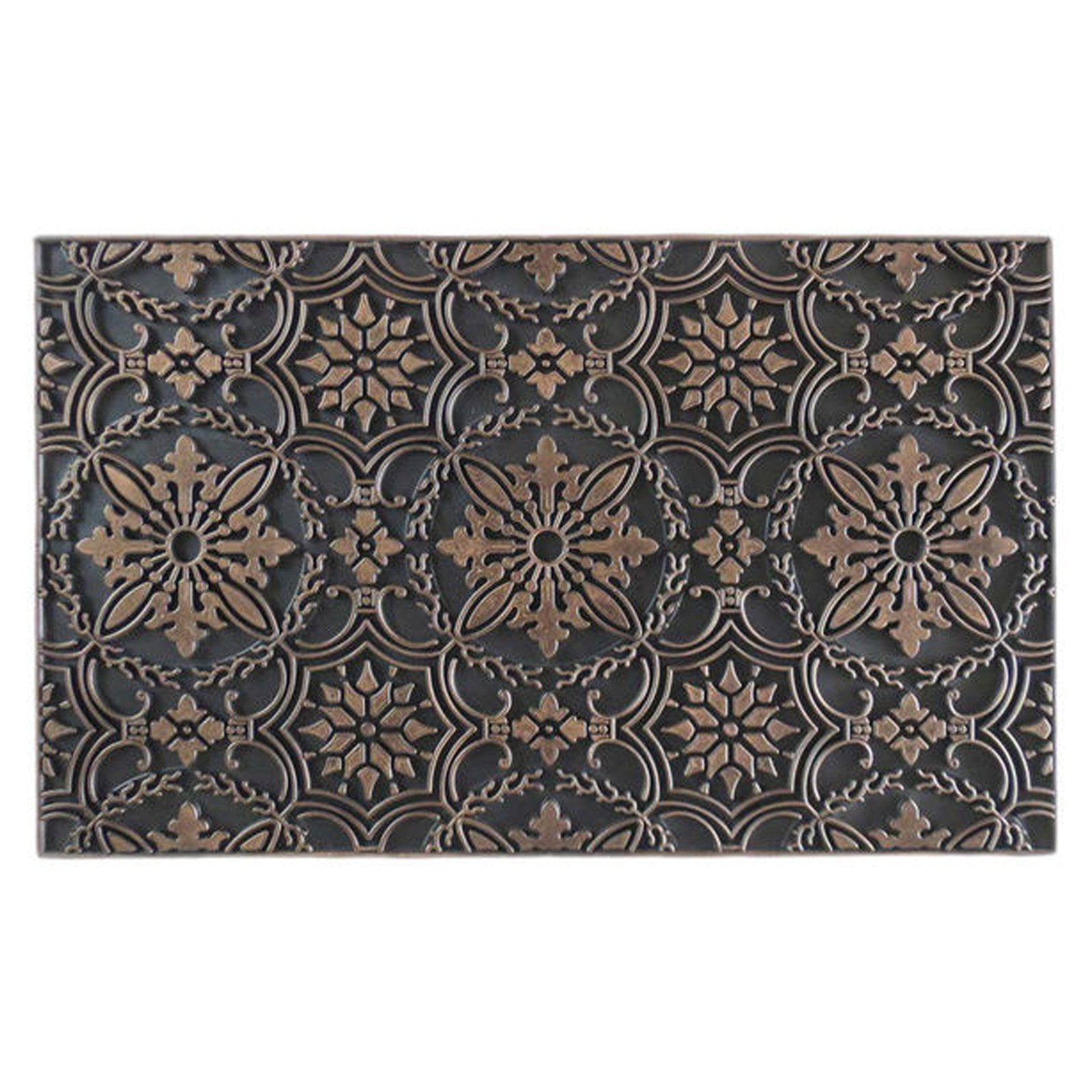 First Impression Rubber Pin Decorative Outdoor Door Mat