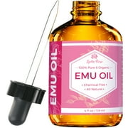 Leven Rose Emu Oil for Skin, Seven Times Refined, 100% Pure and Premium Emu Oil from Australia - 4 oz