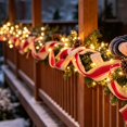 thumbnail image 7 of 5 Yards Christmas Wired Ribbon,Christmas Wired Edge Ribbons,2.48 inch Wide Christmas Wired Edge Decoration Ribbon,Burlap Wrapping Ribbon for Holiday Craft Wedding Decoration Wreaths Bow,Z-Brick Red, 7 of 7
