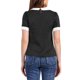 thumbnail image 3 of INSPIRAR CHIC Blusas de Manga Corta con Cuello Peter Pan en Contraste de Lunares XS Gris Negro, 3 of 6