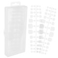 thumbnail image 3 of Bamboohart 240 Pcs Full Toe Nail Tips Fake Toenail Manicure and Pedicure Tablets, 3 of 8