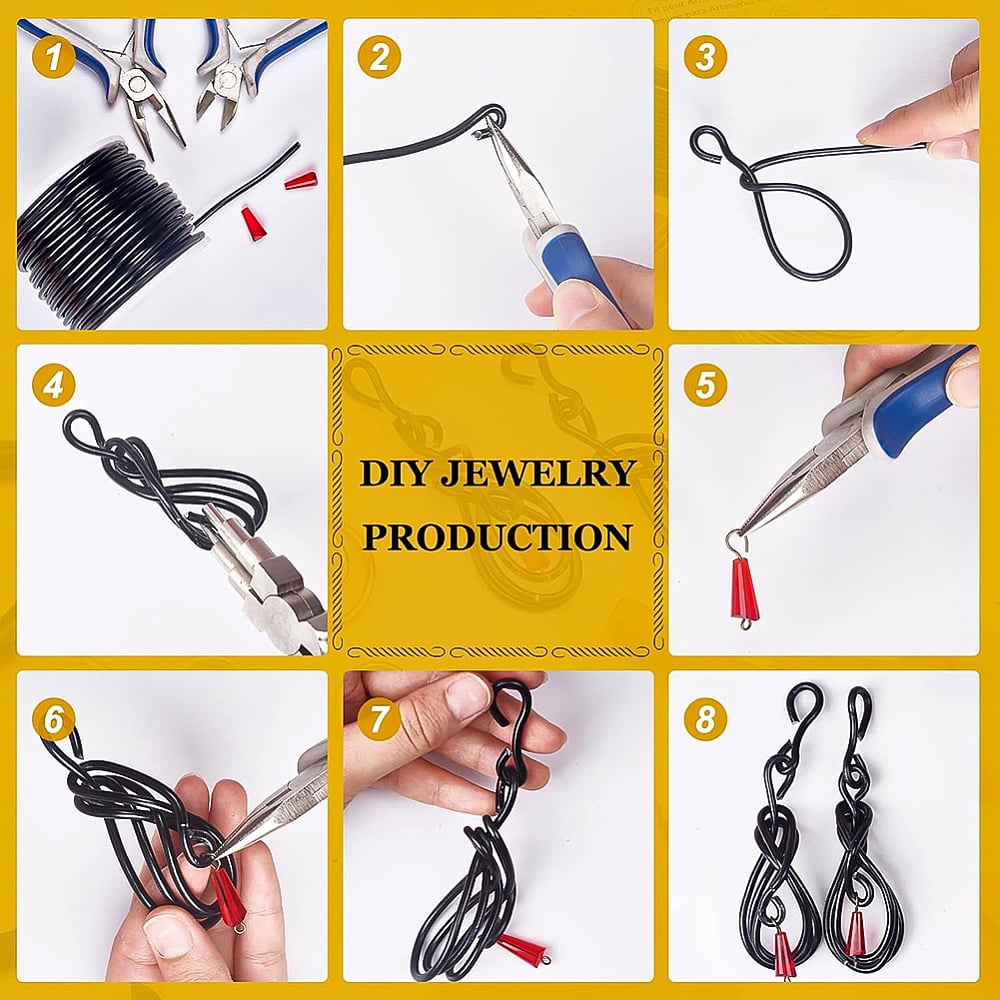 9 Gauge Jewelry Craft Aluminum Wire 55 Feet Bendable Metal Sculpting Wire for Craft Floral Model Making (Black 3mm) DIY