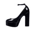 thumbnail image 3 of Zapatillas De Charol Negro Para Mujer Casuales Formales negro 23 Incógnita 040D3A, 3 of 6