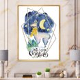 thumbnail image 1 of Designart Cute Christmas Llama Children's Art Floating Frame Wall Art, 1 of 4