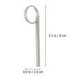 thumbnail image 2 of Trumpet Slide Copper Finger Ring Trumpet Accessories Music Practice Silver Replacement Part 2Pcs, 2 of 4