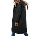 thumbnail image 2 of Vedolay Women Coats Plus Size Long Sleeve Button Down Coat Knitwear Coat Black,XL, 2 of 4