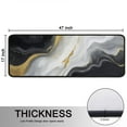 thumbnail image 5 of Kitchen Rugs Sets Of 2,Black White Gold Marble Pattern Anti Fatigue Kitchen Mat Rugs Non Slip Washable,Decorative Kitchen Floor Mats for Kitchen,Sink,Laundry,17"x47"+17"x47", 5 of 5