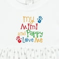 thumbnail image 4 of Inktastic Mimi and Pappy Love Me Girls Baby Dress, 4 of 5