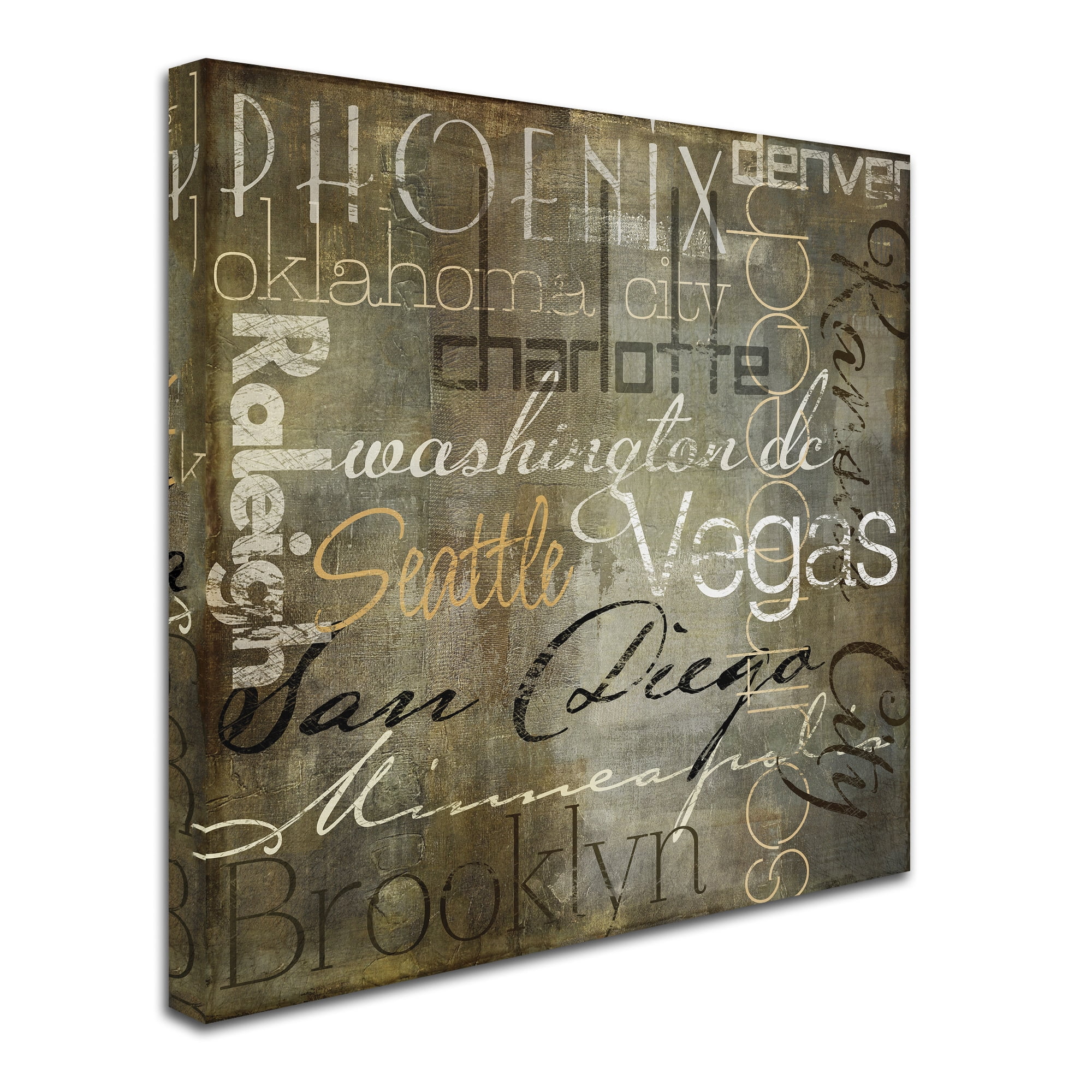 Trademark Fine Art "Cities of the World II" Canvas Art by Color Bakery