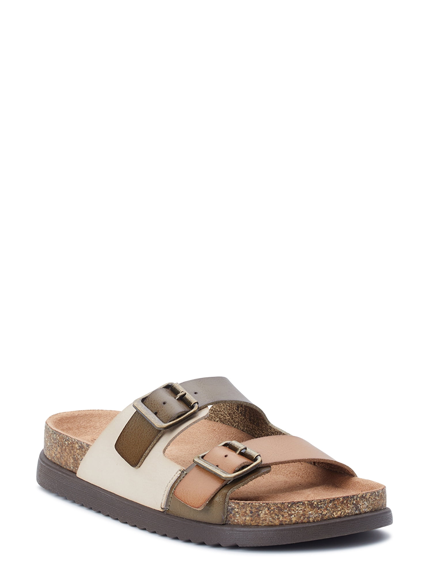 Time and Tru Women's Platform Footbed Sandals - Walmart.com