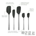 thumbnail image 4 of Tovolo Flex-Core Spatula Stainless Steel Handled Set (Set of 5) - Black, 4 of 6