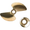 thumbnail image 3 of Huggegwe 2 Pales Hélice CCW pour Modèle de Bateau Rc Bateau Hélice Modèle Laiton Doré Pagaie Diamètre 48mm 1.4 Pas Trou 4.76mm Dia CJB91-112702, 3 of 8