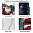 thumbnail image 4 of luoweisi Men's Beach Shorts Quick Dry Swim Trunks with Mesh Lining Santa Claus Motorcycle S, 4 of 5