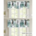 thumbnail image 4 of Leaves Tree Trunk Owl Window Valance Curtain Kitchen Cafe Short Curtains Living Room Tie-Up Valance Curtain, 4 of 6