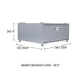 thumbnail image 4 of Equator 24in Laundry Pedestal 11in tall + Rollout Storage Drawer Adjustable feet, 4 of 13