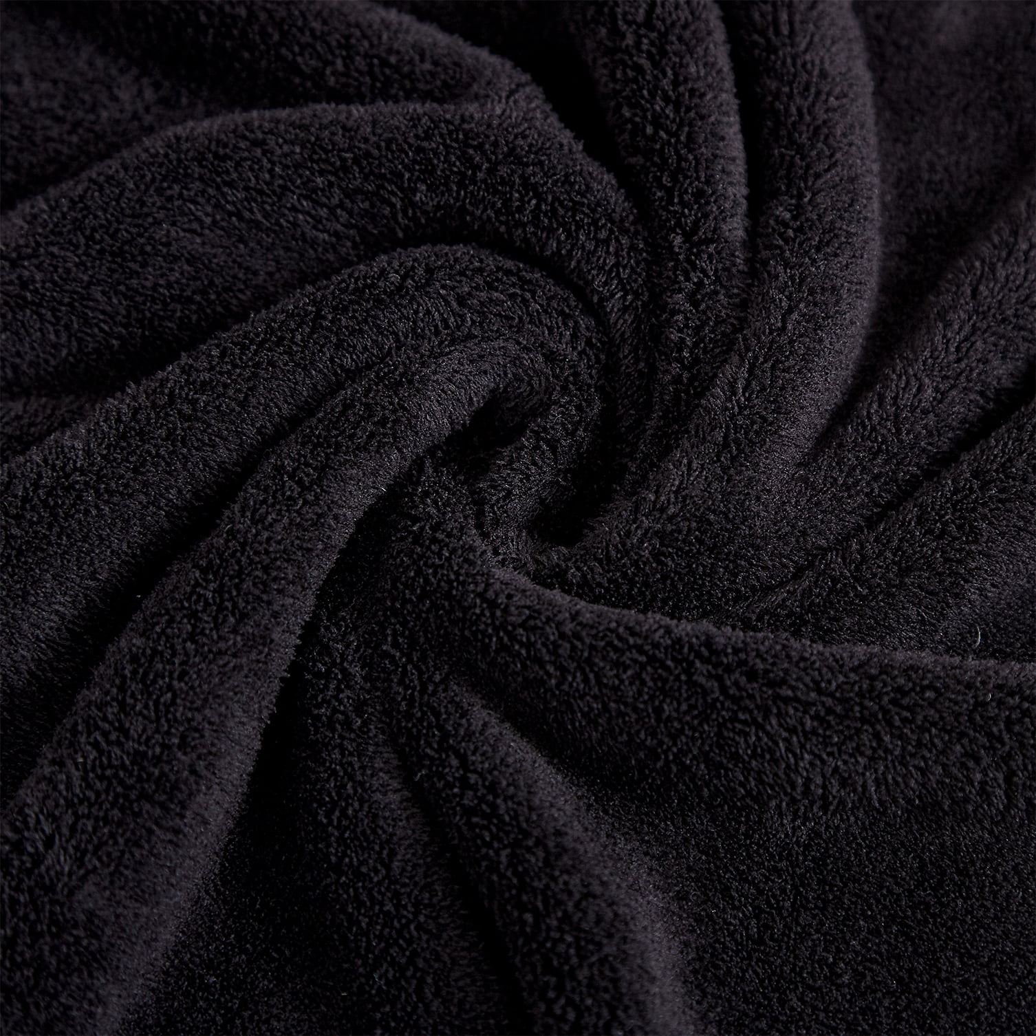 Smuge 8 Piece Oversized Bath Towel Set, Microfiber Ultra Soft Plush, 700 GSM Highly Absorbent Quick Dry Luxurious Bath Sheets Towels for Bathroom Hotel(Black)