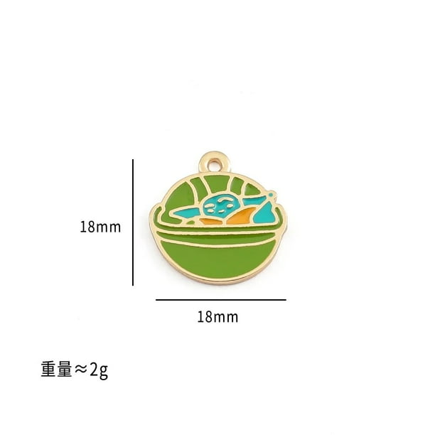 Venta al por mayor 20pc Disney Star Wars bebé Yoda Grogu mandaloriano encantos aleación nueva Metal gota aceite DIY pulsera collar fabricación de joyas