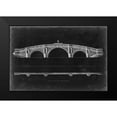 thumbnail image 2 of Vision Studio 14x11 Black Modern Framed Museum Art Print Titled - Bridge Schematic IV, 2 of 5