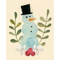 thumbnail image 2 of Popp, Grace 26x32 White Modern Wood Framed Museum Art Print Titled - Snowman Cut-out II, 2 of 4