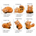 thumbnail image 4 of Figuras de Mapache Pequeñas en Miniatura, Minifiguras de Panda Rojo de de 1 Pulgada, Conjunto de Adornos de Pastel de Animales de Resina Lindos, 4 of 5