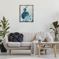thumbnail image 4 of Stupell Industries Transitional Elegant Blue Peacock Gray Floating Frame Canvas Art, 25 x 31, by Yvette St. Amant, 4 of 8