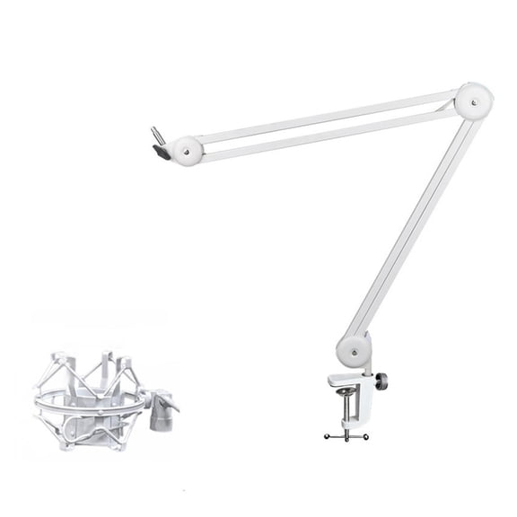 SDFGTstore Foldable Mic Boom All Metal Microphone Arm Stand Holder with/without Shockproof Mount for Podcasters and Streamers