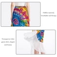 thumbnail image 2 of Tie Dyeing Chiffon Summer Beach Dress for Women with Polyester Straps, 2 of 6