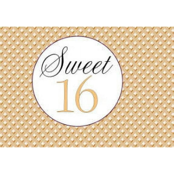Sweet 16 - 16th Birthday Edible Cake Decoration Photo Image Cake Topper - Golden Rod