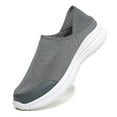 thumbnail image 3 of Men Breathable Athletic Fly Weave Slip On Walking Shoes Running Walking Trainers, 3 of 5