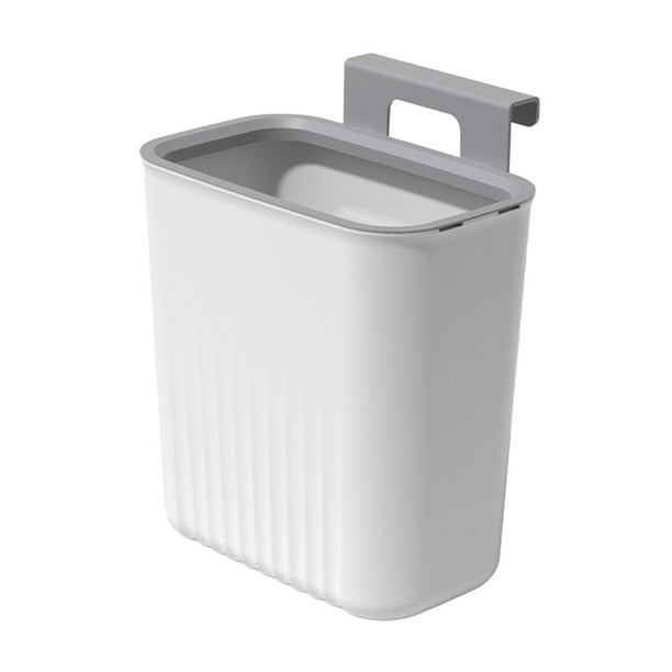 Cubo basura colgante debajo del fregadero contenedor de residuos de alimentos practico cubo de basura contenedor de Compost para armario interior y Blanco Macarena Bote de basura de cocina Bodega Aurr...
