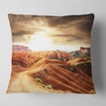 thumbnail image 2 of Designart 16" x 16" Brown Polyester Throw Pillow, 2 of 5