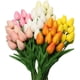 thumbnail image 4 of 10 piezas de tulipanes artificiales de tacto real, arreglos florales de flores falsas para la decoración del centro de mesa del hogar de la boda, tulipanes artificiales falsos para la, 4 of 5
