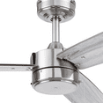 thumbnail image 5 of Better Homes & Gardens 52” Satin Nickel Indoor/Outdoor 3 Blade Ceiling Fan with Reverse Airflow, 5 of 12