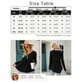 thumbnail image 5 of Yesfashion Women's V Neck Blouse Half Zip Up Casual Tunic Shirts Babydoll Chest Tie Knot Shirts, 5 of 5