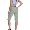 thumbnail image 5 of Noric Women's Hiking Cargo Capri Pants Quick Dry Pockets with Zipper Pockets Outdoor Walking Cropprd Pants, 5 of 8