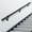 6.6 Feet, variant on Stair Railing Indoor Metal Hand Rails for Indoor Stairs 1.5" Pipe Aluminum Wall Mounted Indoor/Outdoor Handrail for Steps Black Industrial Handrail for Stairs 5ft