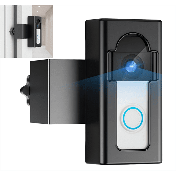 Anti Theft Video Doorbell Mount, No Need to Drill, Adjustable Mounting Bracket Accessories for Houses