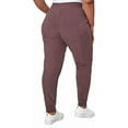 thumbnail image 3 of Mondetta Womens Cozy Midweight Fleece Jogger (Berry Flint, XX-Large), 3 of 6