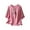 #01 Hot Pink, variant on Busydd Womens Tops Fashion Floral Embroidered Button Peasant Shirts Casual 3/4 Length Sleeve V Neck Summer Tops for Women Comfortable Loose Spring Tops