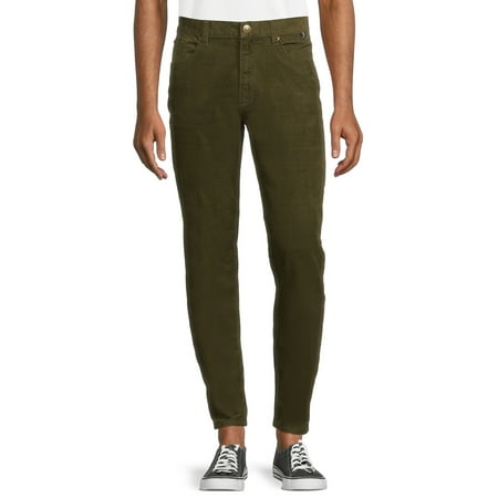 Tony Hawk Men's Stretch Corduroy Pants with 5 Pockets