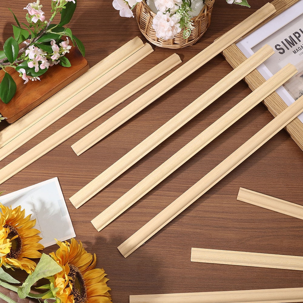Wooden Craft Sticks Wood Line Decorations Cornsilk 400x20x6.5mm
