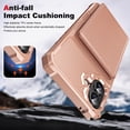 thumbnail image 6 of Allytechgroup Slim Fit iPhone 16 Plus Case, Protective PU Leather Wallet Cover with Card Holder RFID Blocking Back Case Cover for Apple iPhone 16 Plus, Rosegold, 6 of 8