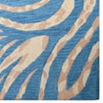 thumbnail image 3 of Rugsotic Carpets Hand Tufted Wool Eco-Friendly Area Rugs - 4'x6', Rectangle, Blue, Modern Contemporary Design, High Pile Handmade Anti Skid Rugs for Living Room, Bed Room (K00264), 3 of 6