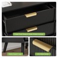 thumbnail image 6 of Planntonneo Fluted 6 Drawer Wood Dresser, Black Finish, 6 of 7