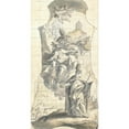 thumbnail image 2 of Meinrad von Aw 9x14 Gold Ornate Wood Frame and Double Matted Museum Art Print Titled - Saints Nicholas, Martin and Urban (1750), 2 of 4