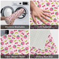 thumbnail image 4 of Vsdgher Strawberry And Cheery print Flannel Anti-Slip Floor Mat Comfort Mat Floor Carpet for Decor, Non-Slip, Home, Office, Laundry, Durable, 4 of 5