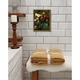 thumbnail image 6 of Drsoum Floating Floral Shower Wall Art Vintage Botanical Flower Canvas Print Romantic Garden Roses and Waterfall Painting Nature Inspired Bathroom Living Room 8x10in Brown Framed, 6 of 7