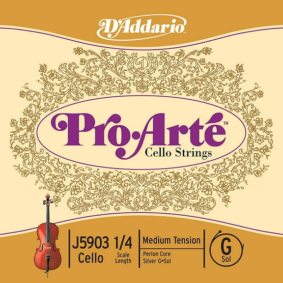 D'Addario Pro Arte Cello Strings G String 1/4