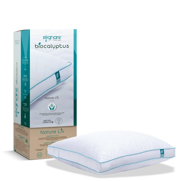 Sognare Almohada Biocalyptus, Tamaño: King Size, Relleno Semi Firme,con Fibras de Eucalipto, Transpirable y Termorreguladora Sognare Sognare ® King Size Biocalyptus